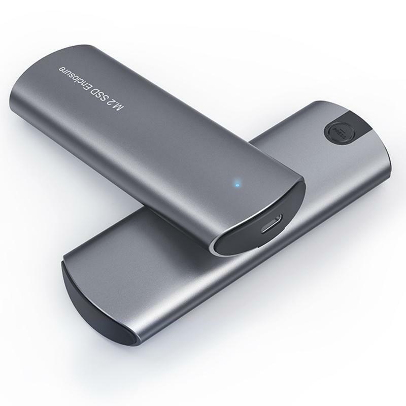 USB 3.1 Type-C Tool-Free Hard Drive Enclosure for M.2 PCIe NVMe SSD w/ USB Cable