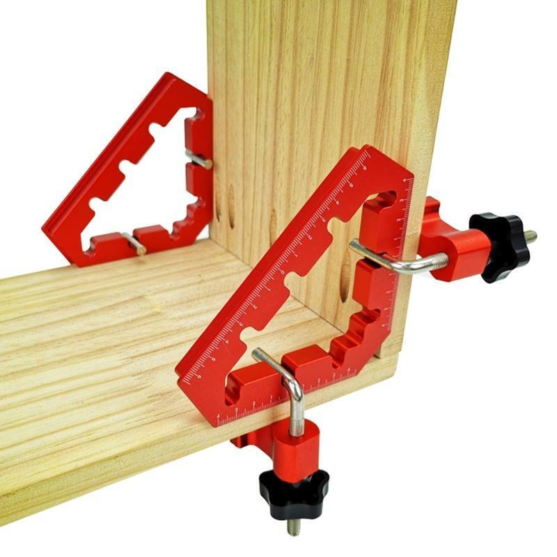 Woodworking Tools Auxiliary Fixture 45° 90° Right Angle L-shaped Corner Clamps
