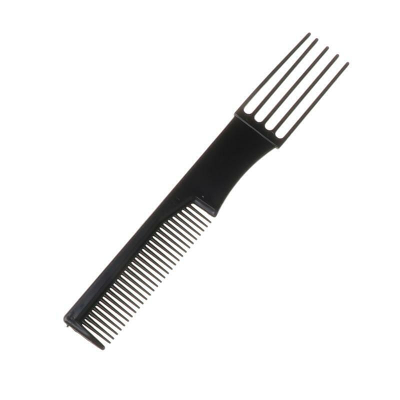 10Pcs Black Pro Salon Hair Styling Hairdressing Plastic Barbers Brush Combs Set