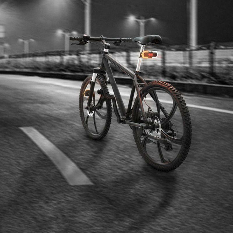 Smart Bike Taillight with Turn Signals Safety Warning Cycling Light Rechargeable