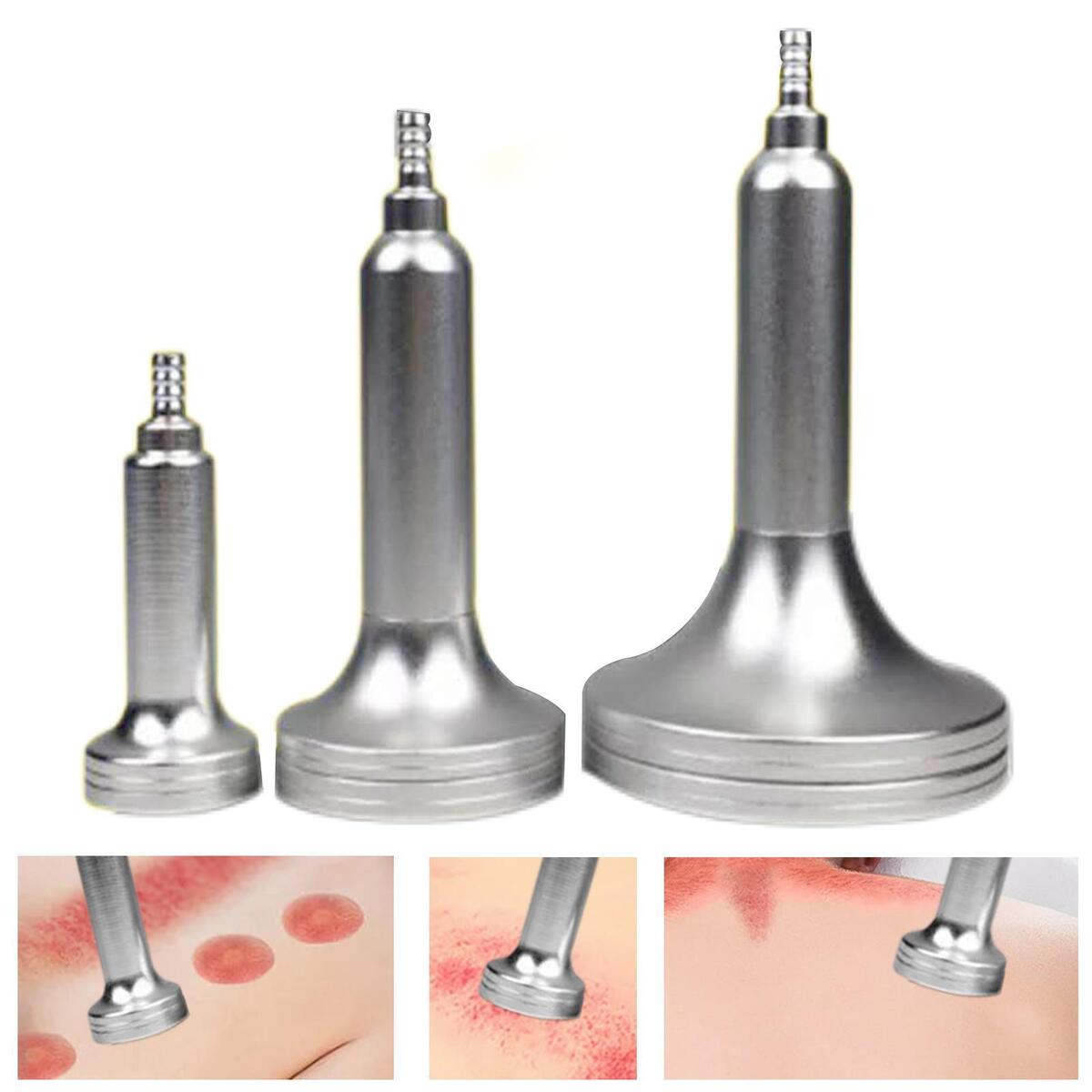 3 Pack Vacuum Roller Sets Accs Scraping Massager Cup for Arms Neck Face