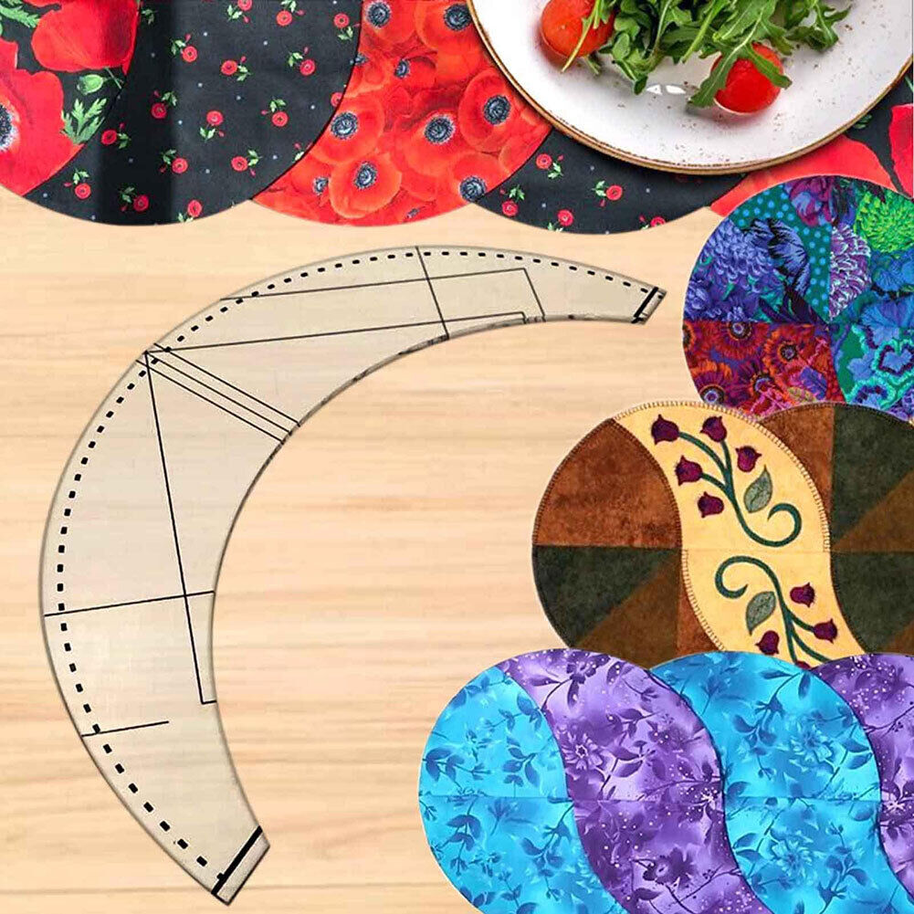 Quilting Ruler Tablecloth Braided Twist Template DIY Sewing Craft (14 inch)