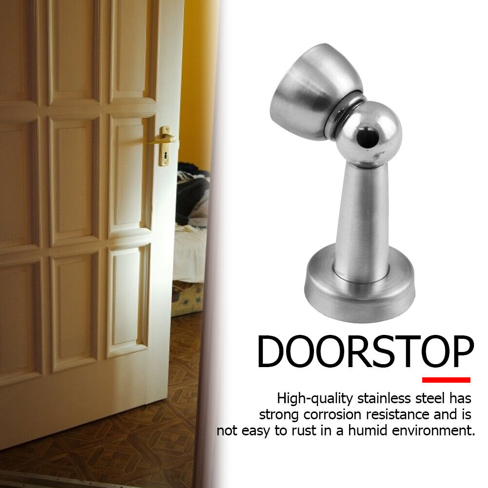 Stainless Steel Magnetic Door Stopper Suction Wall Protectors Door Holders