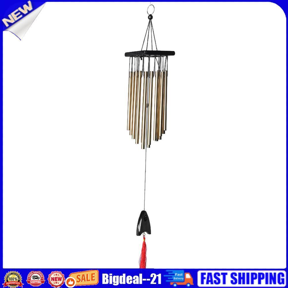 Outdoor Living Wind Chimes Yard Garden Tubes Bells Copper 16 Tubes