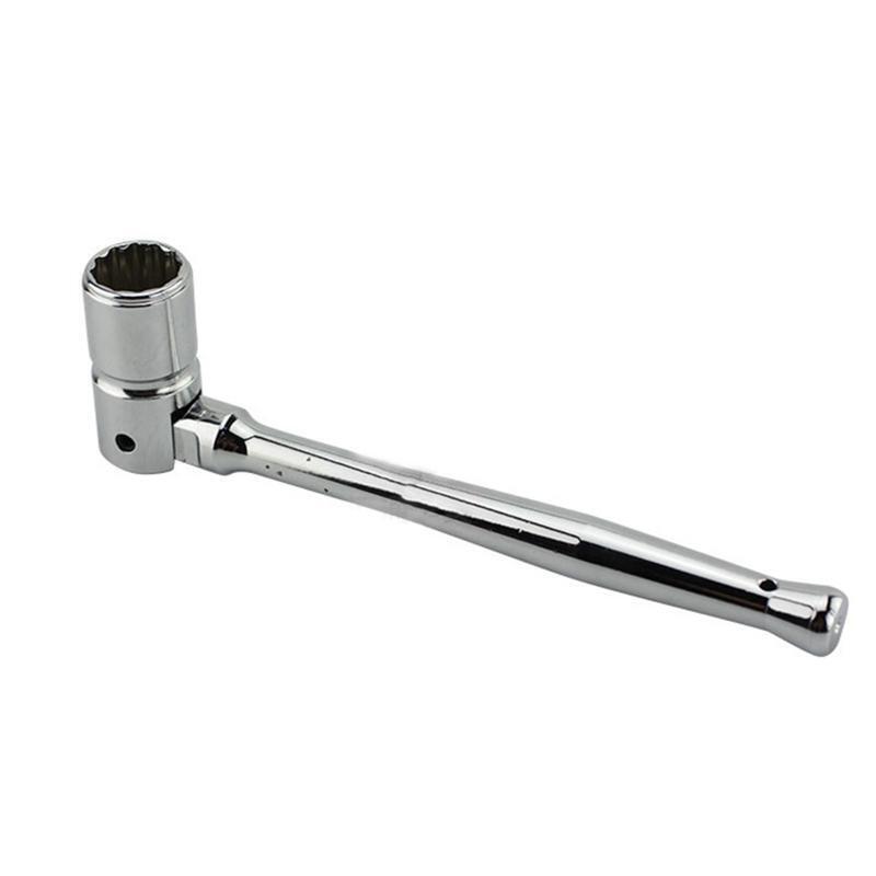 Scaffold Spanner 12 Angle Ratcheting Socket Wrench Straight Handle Repair Tool