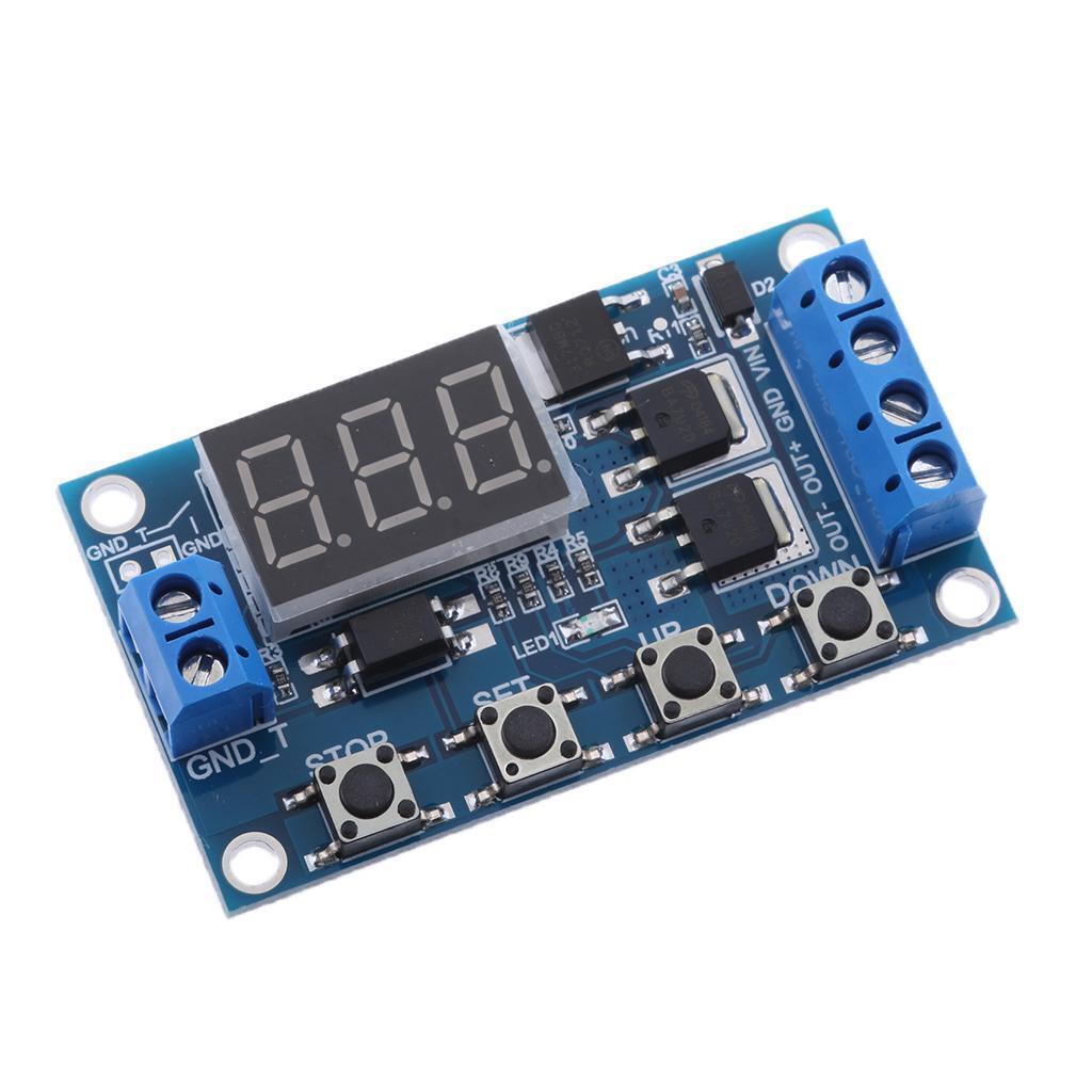 LED Digital Display Delay Timer Switch/ Relay Module DC5V~36V Adjustable New