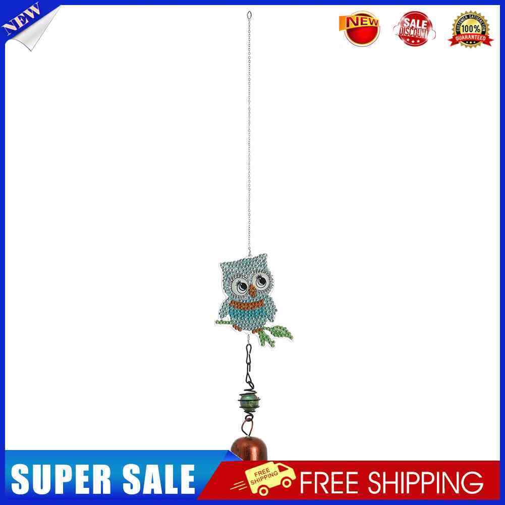 5D Owl Diamond Painting Wind Chime Pendant Mosaic Kit Home Decor (DZ3067)