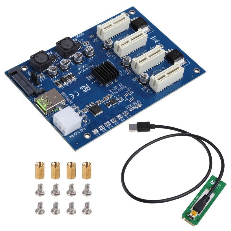 PCI-E to PCI-E Adapter Card PCI-E 1X to 1X16 USB3.0 Converter Extender Adapter