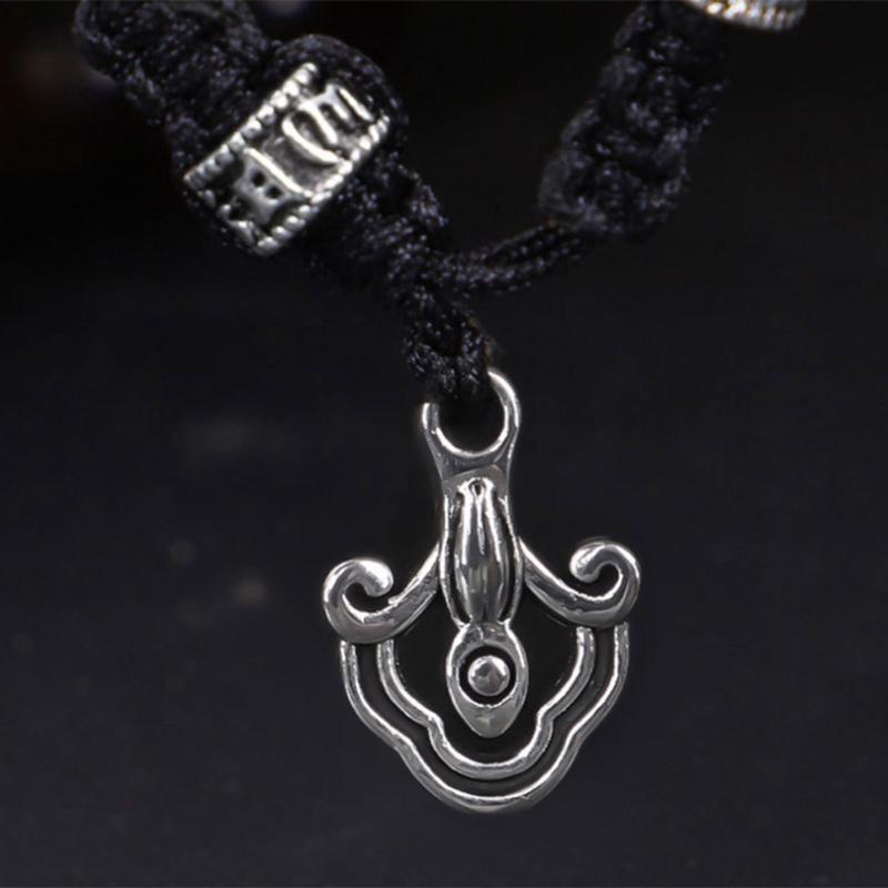 Tibetan Buddhism Six Word Mantra Bracelet Handmade Rope Knot Amulet Bracelets