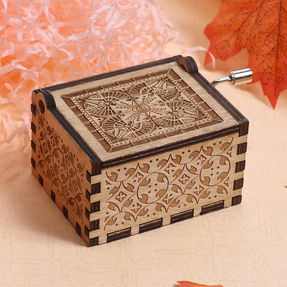 GAME OF THRONES Music Box Engraved Wooden Music Box Crafts Kid Xmas Gifts