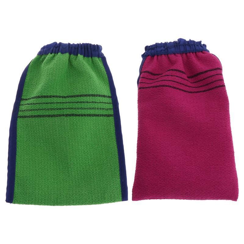 Shower Spa Exfoliator Double-sided Bathing Glove Body Cleaning Scrub Mitts
