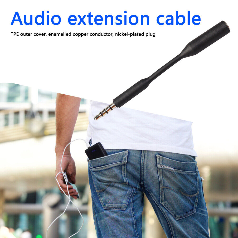 1pc 3.5 mm Jack Male to Female Stereo AUX Extension Cable for Headphones