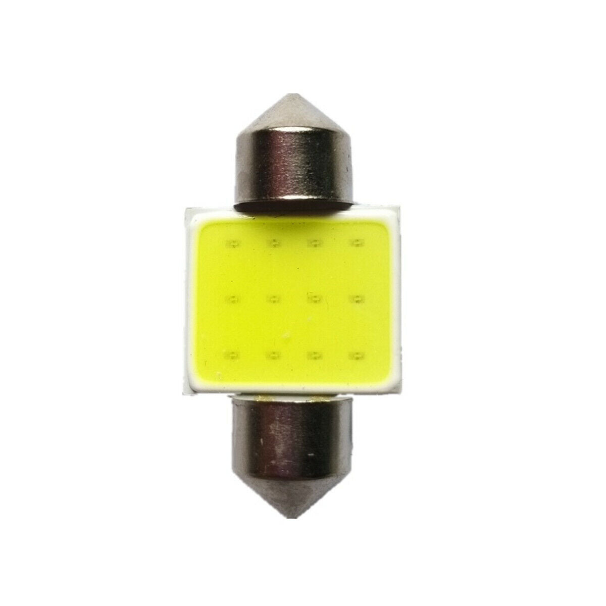 2pcs White 31mm COB8 LED Bulbs For Festoon Car Interior Dome Map Lights 12V