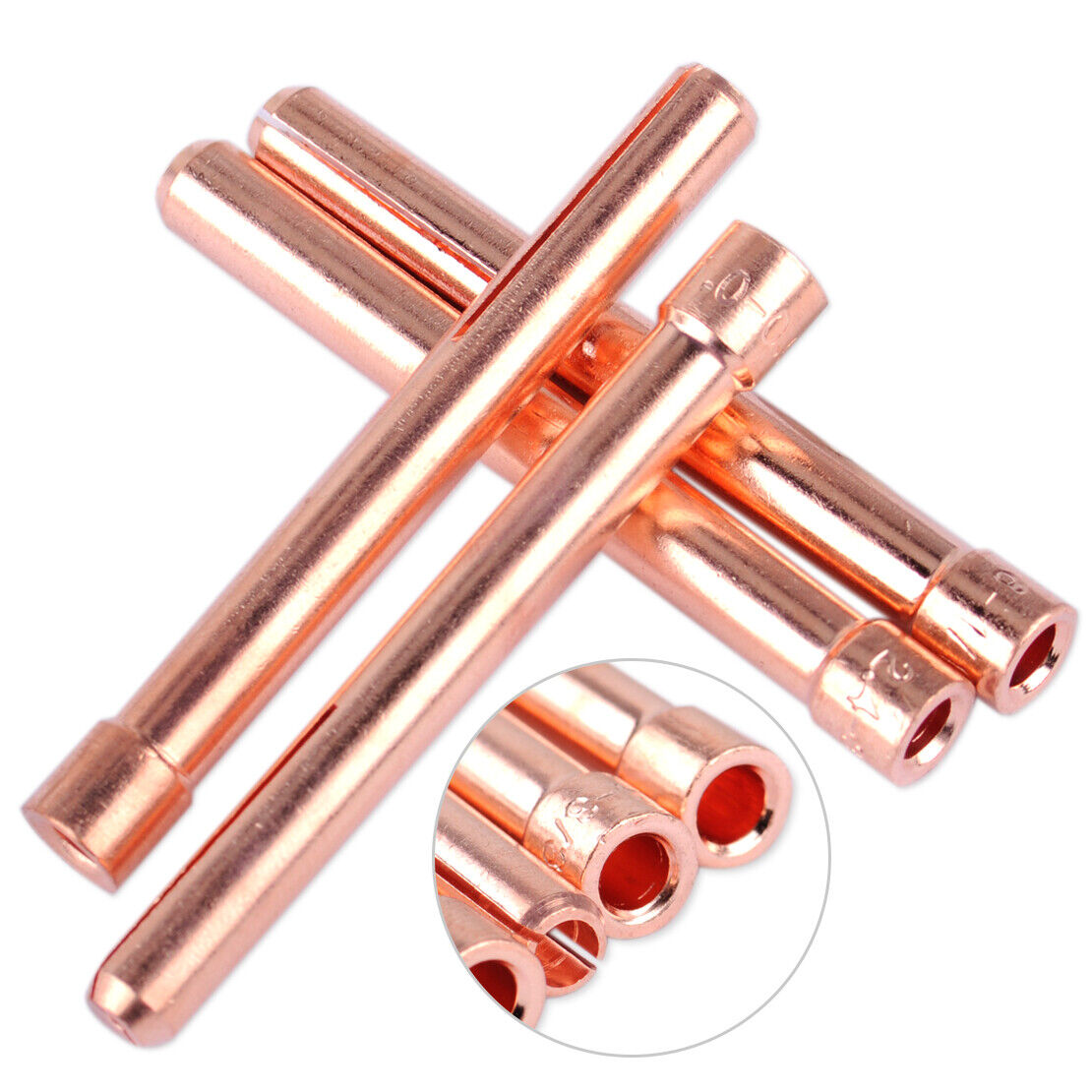 4x TIG Welding Collet 10N22 10N23 10N24 10N25 Fit for WP17 18 26 Torch 50x5mm Li