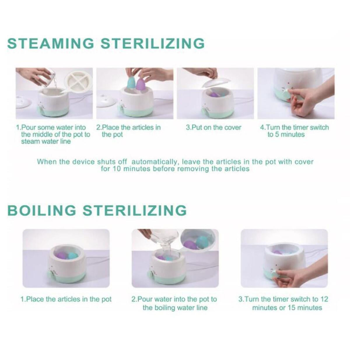 Menstrual Cup Sterilizer High Temperature Steamer Leak Free for Women Travel