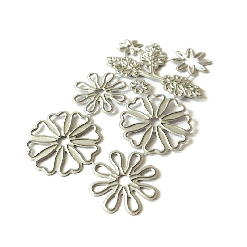 Tree Leaf Flowers Metal Cutting Dies Stencil Scrapbooking DIY Album Stamp Paper