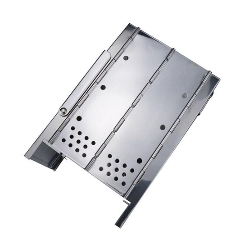 Mini Firewood Stove Camping Cooking Picnic Stainless Steel Charcoal Folding Gril