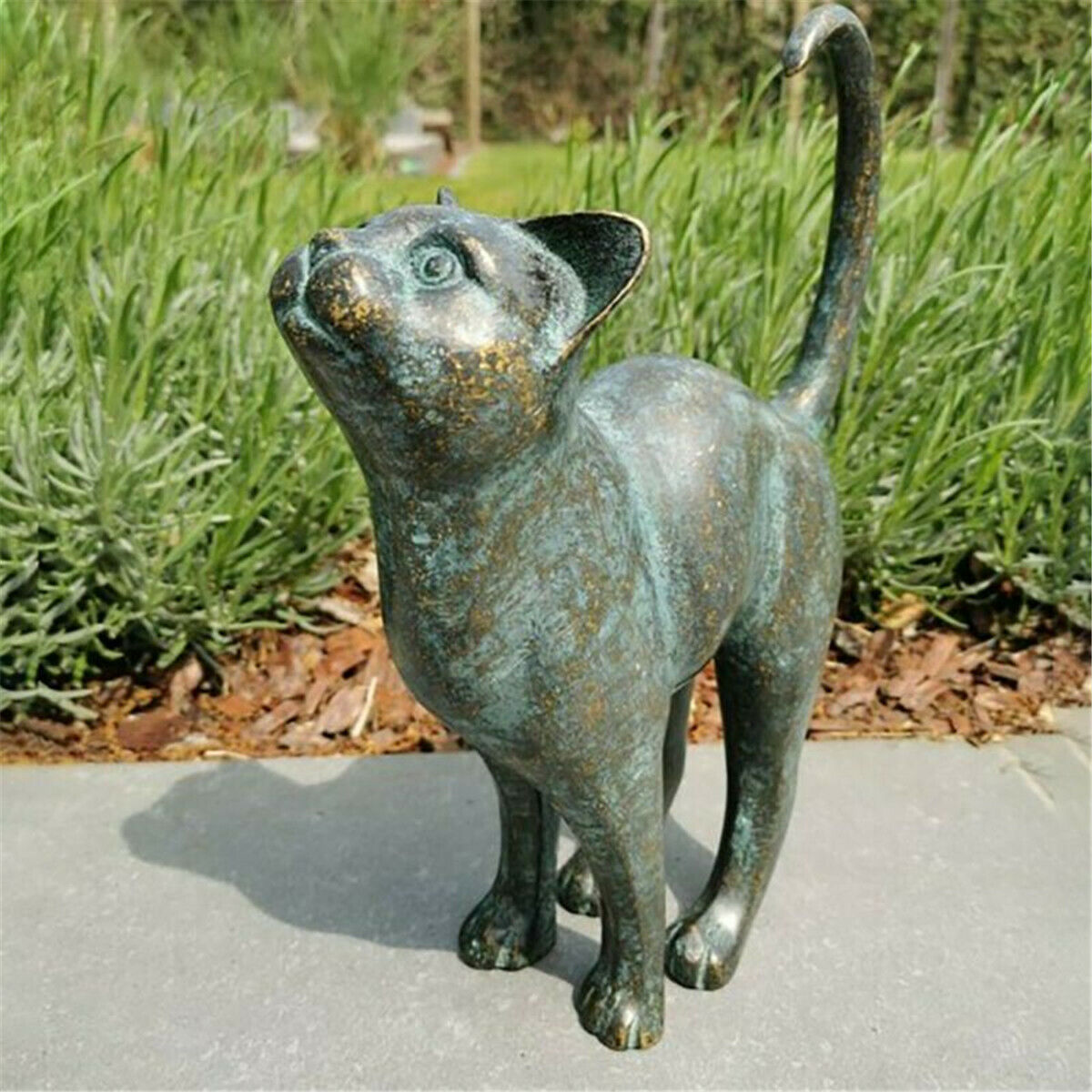 Beautiful Cat Statue Home Garden Decoration Ornament Outdoor Art Craft Sculpture