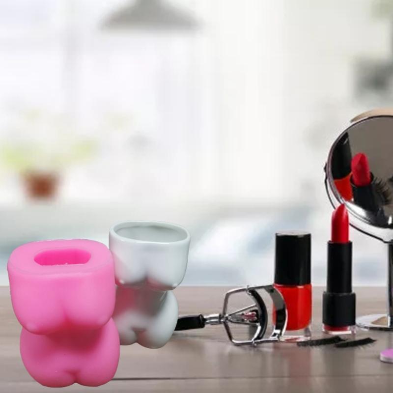 DIY Craft Body Flowerpot Molds Pen Holder Mold for DIY Craft Jewelry Making