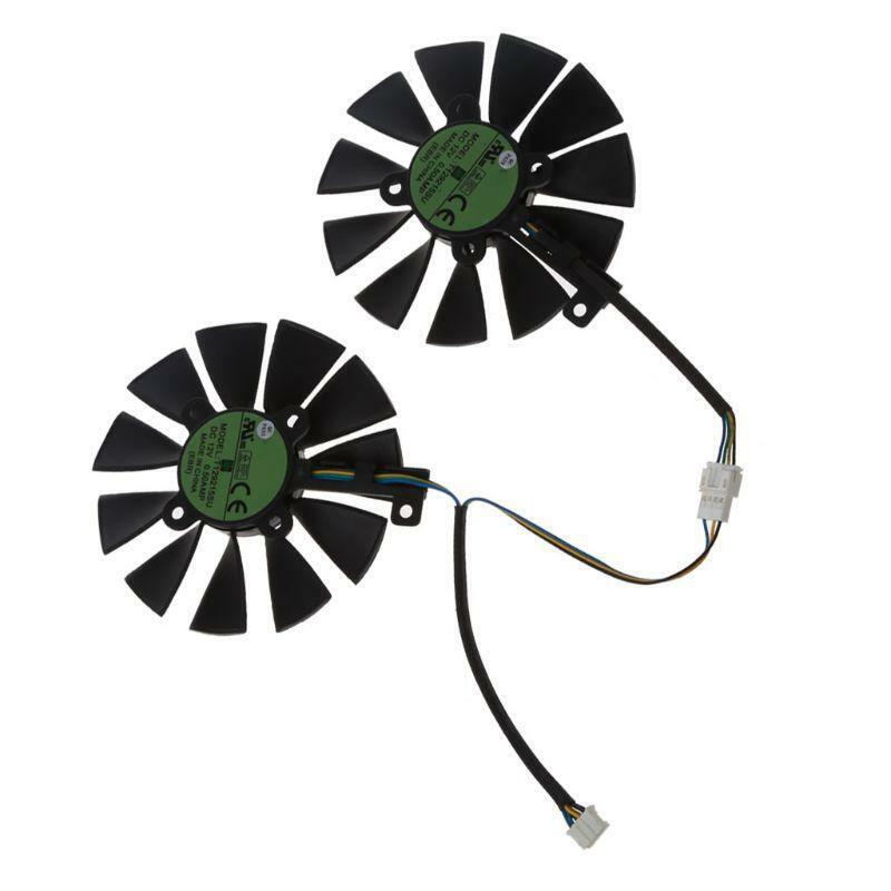 2Pcs 88MM T129215SU 0.50A Graphics Video Card Cooling Fans for GTX1060 1070 Ti