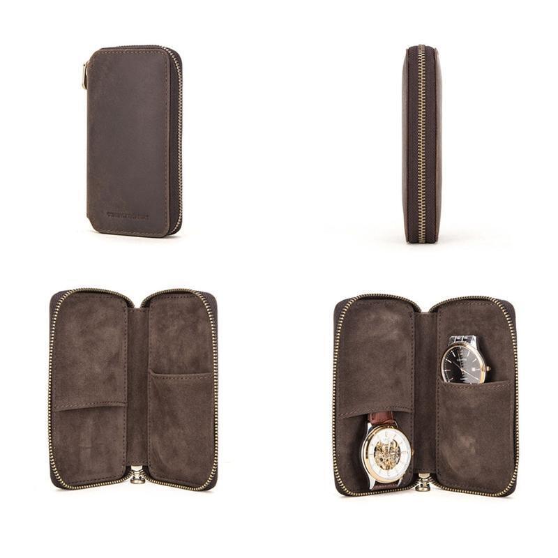 Watch Storage Bag Carrying Case Travel Watch Carrying Bag Pouch with Zipper