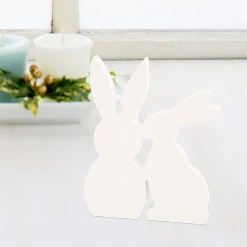 Easter Wooden Bunny Ornament Cutout Unfinished DIY Blank Wood Crafts