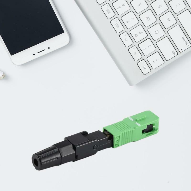 100 Pieces of SC/ APC Optical Fiber Quick Connector Quick Connector for FTTH