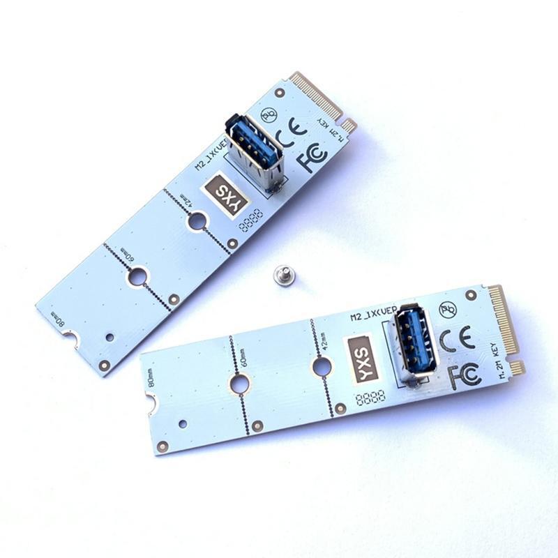 M.2 M-KEY to USB 3.0 Converter NGFF to USB3.0 Riser Extender Card 2242 2260 2280