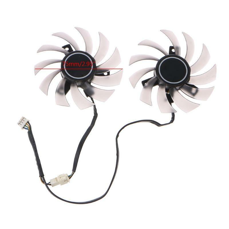 75MM PLD08010S12H 4Pin VGA Fan Graphics Card Cooling Fan for GTX 1050TI 550 12V
