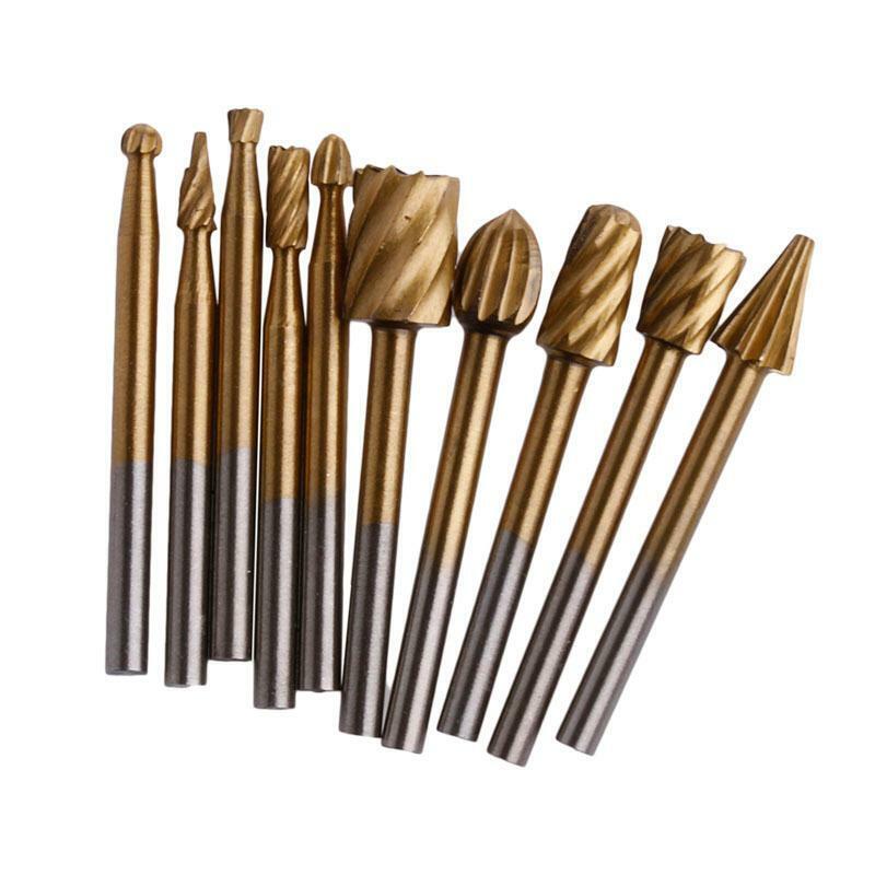 New 10x  Engraving Cutter Woodworking Tools Grinding Electric Rotary File Head