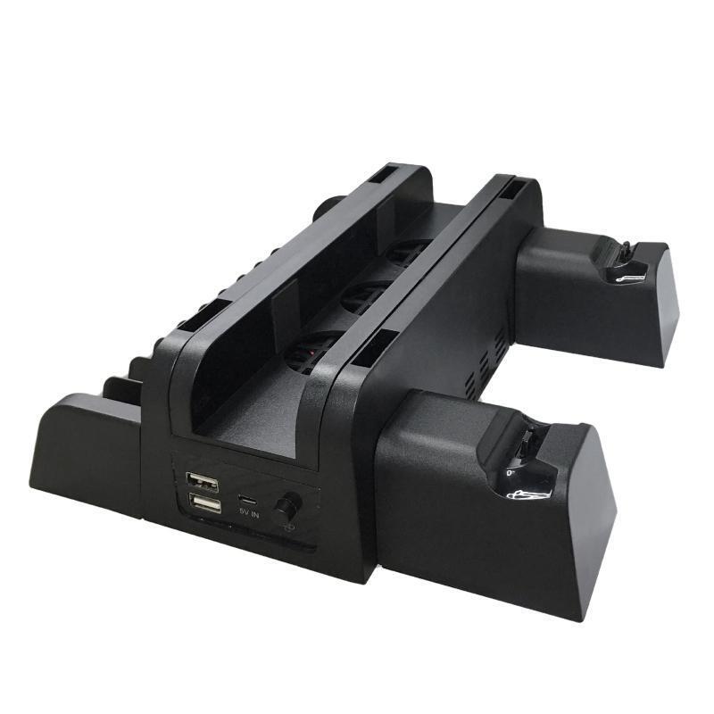Vertical Cooling Stand Controller Charger Holder with Dame Disc Slots for PS4