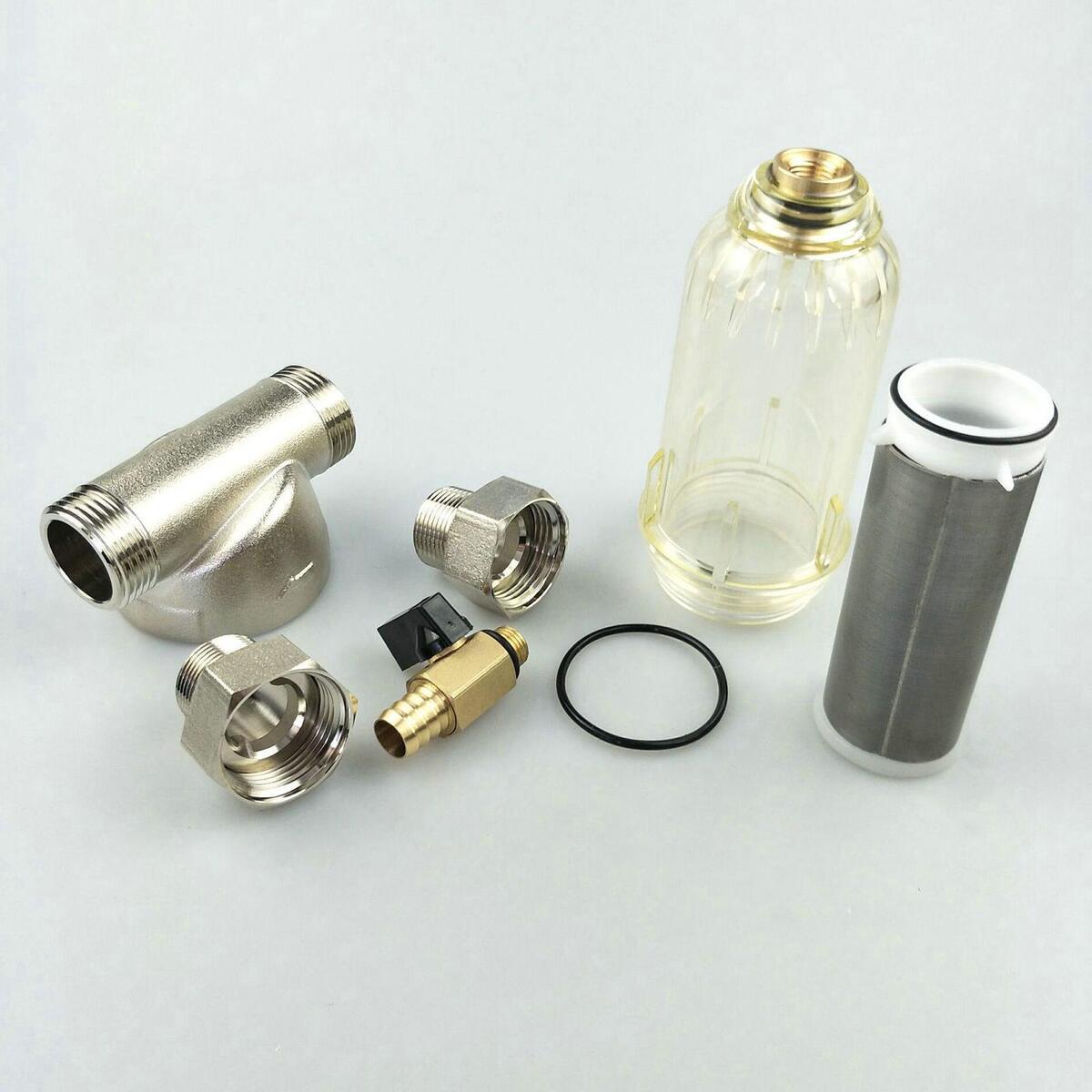 40 Micron Water Pre Filter System Spin Down Sediment for Well Water Bathroom