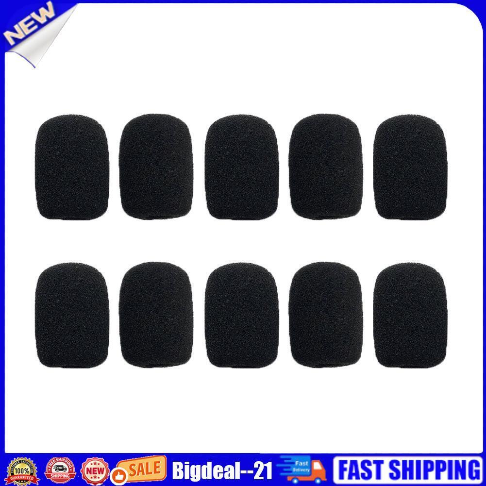 10pcs 30mm Soft Elastic Sponge Microphone Head Cover for Headset Sleeve Mic