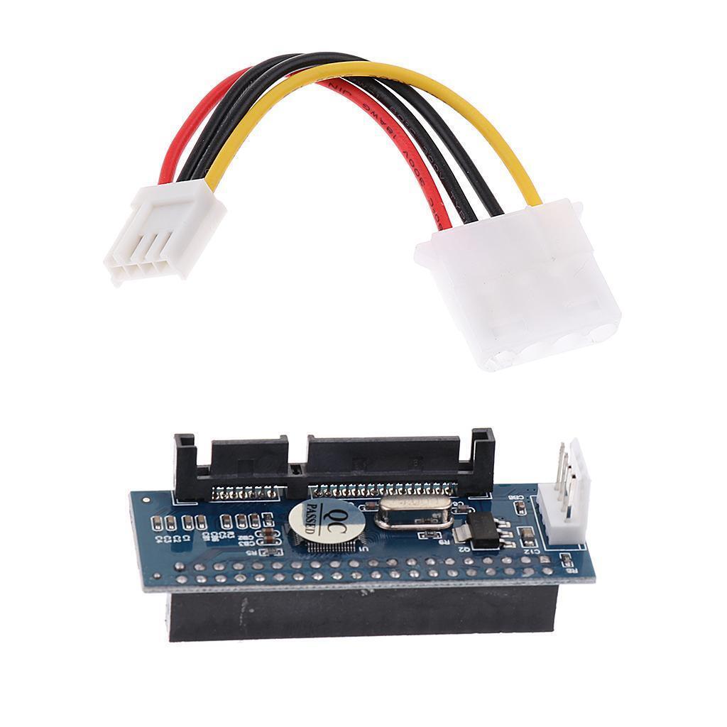 PATA/40Pin IDE Female to SATA Serial 7+15Pin Male Adapter Card for 3.5"