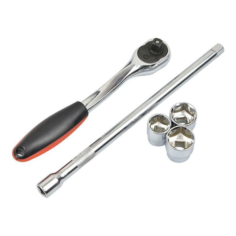 Chromium Finish Made of Metal Easy to Store Drive Standard Impact Socket Set