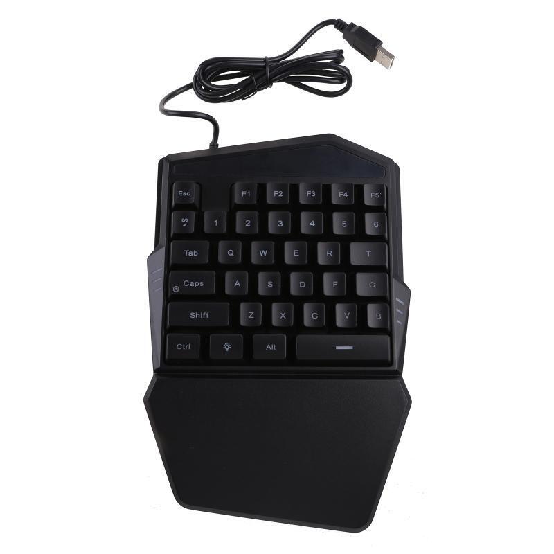 Single Hand RGB Luminous Backlit for Gaming Keyboard Tablet Laptop Windows Games