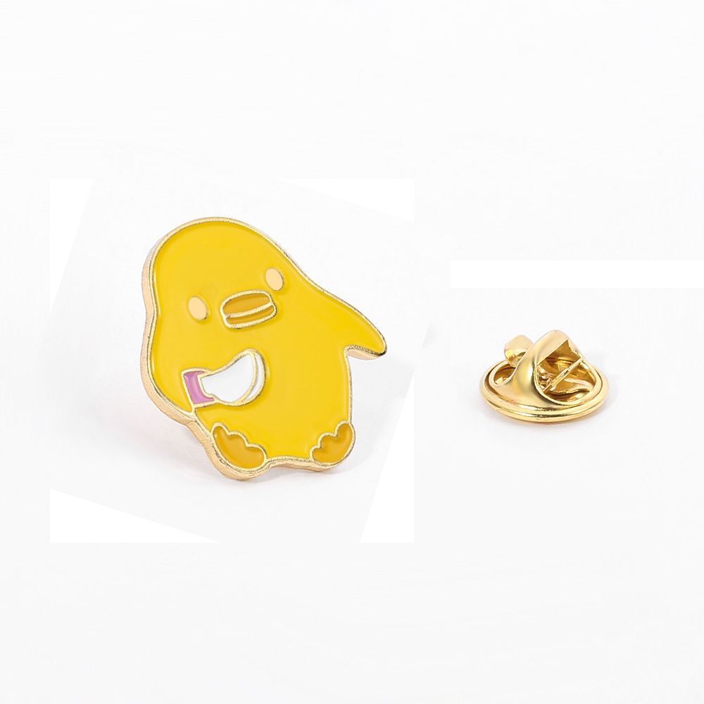 Metal Badge Cartoon Clothes Lapel Pin Animal Brooch Enamel Pins Yellow Duck