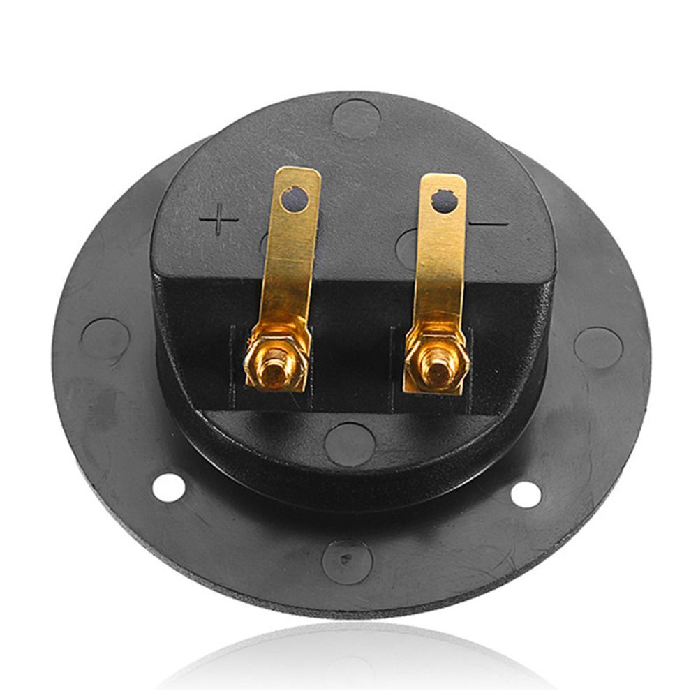 Terminal Connectors Round Boxes with 2 Banana Jack Stereo Plug Subwoofer