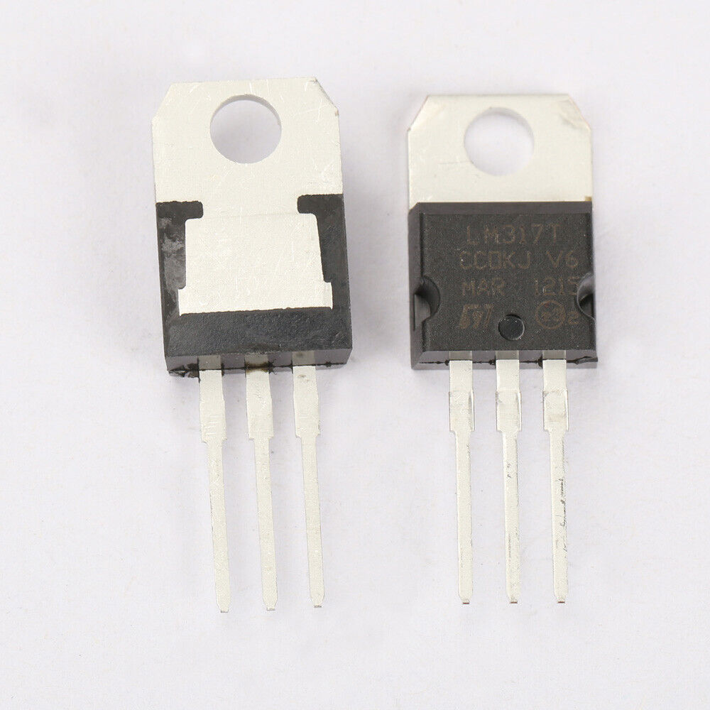 10Pcs LM317T LM317 1.2V to 37V 1.5A Adjustable Voltage Regulator IC