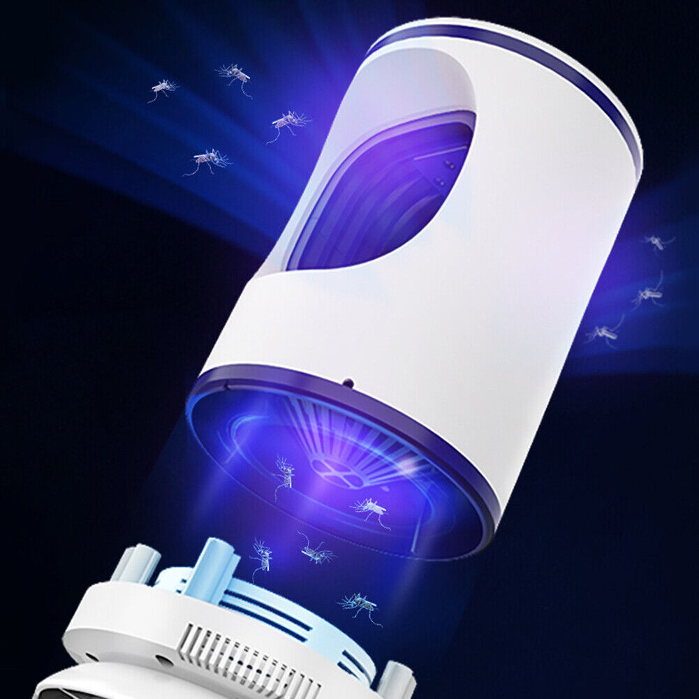 Bedroom Office Electric Fly Bug Insect Trap LED Light Mute Mosquito Killer