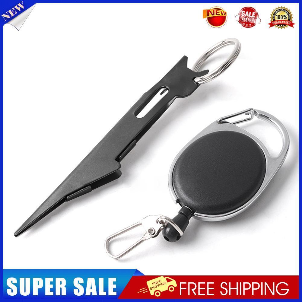 Portable 2 in 1 Fish Line Knotter Scissors Fishing Line Knot Tying Device