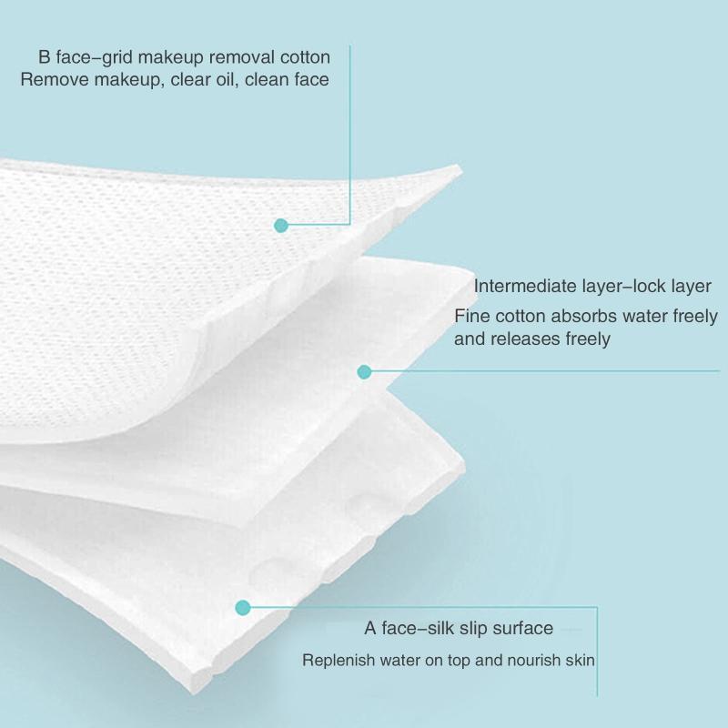 Basics Cotton Squares Waffle Textured Lint-Free Pure Cotton Beauty Applicator