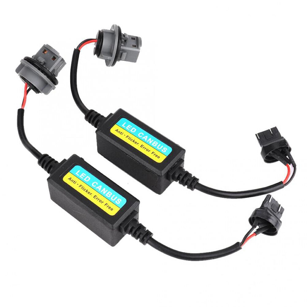1 Pair T20 7443 LED Turn Signal Brake Light Canbus Anti Flicker Resistor