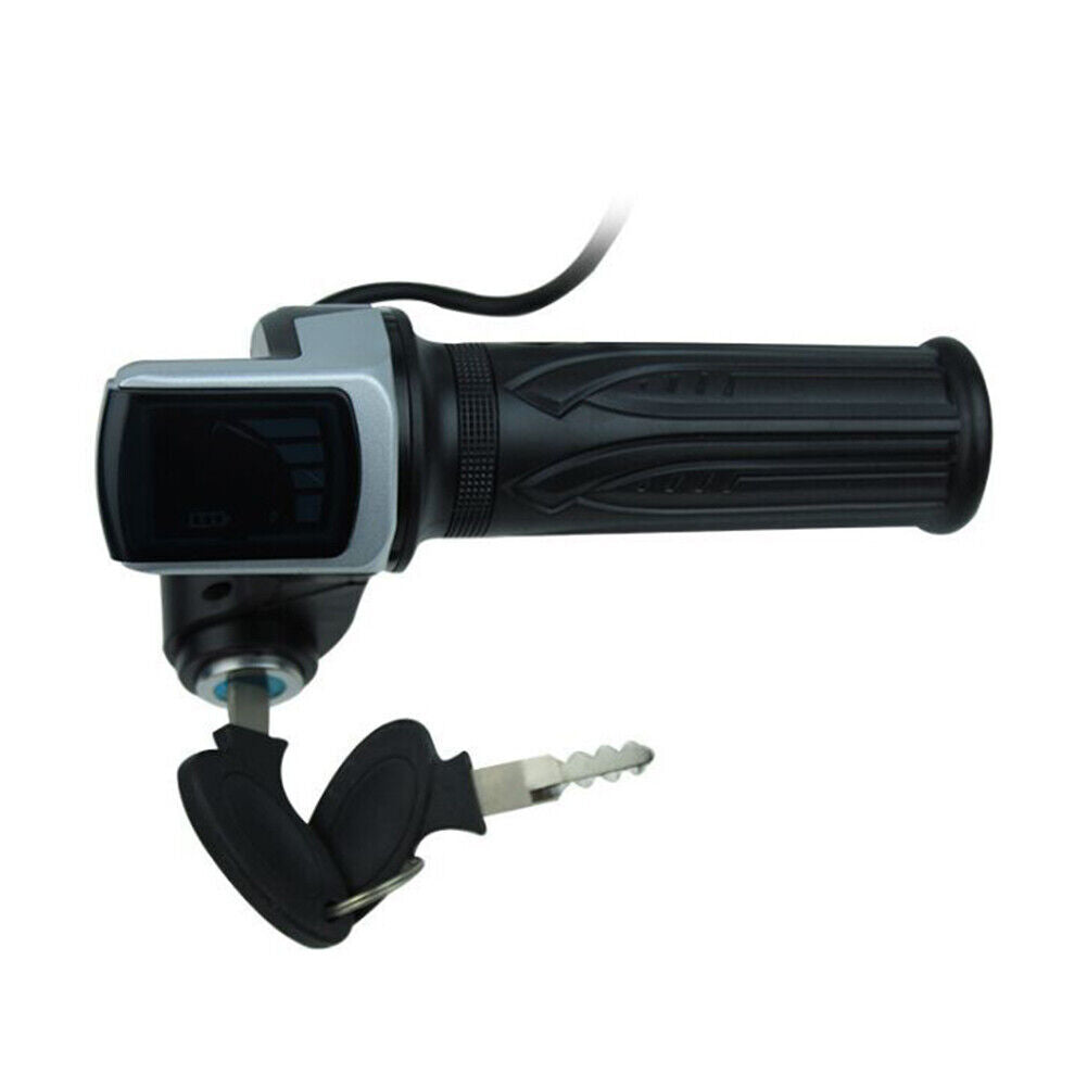 Electric Bicycle Throttle Grip Handle Accelerator with LED Display (48V)