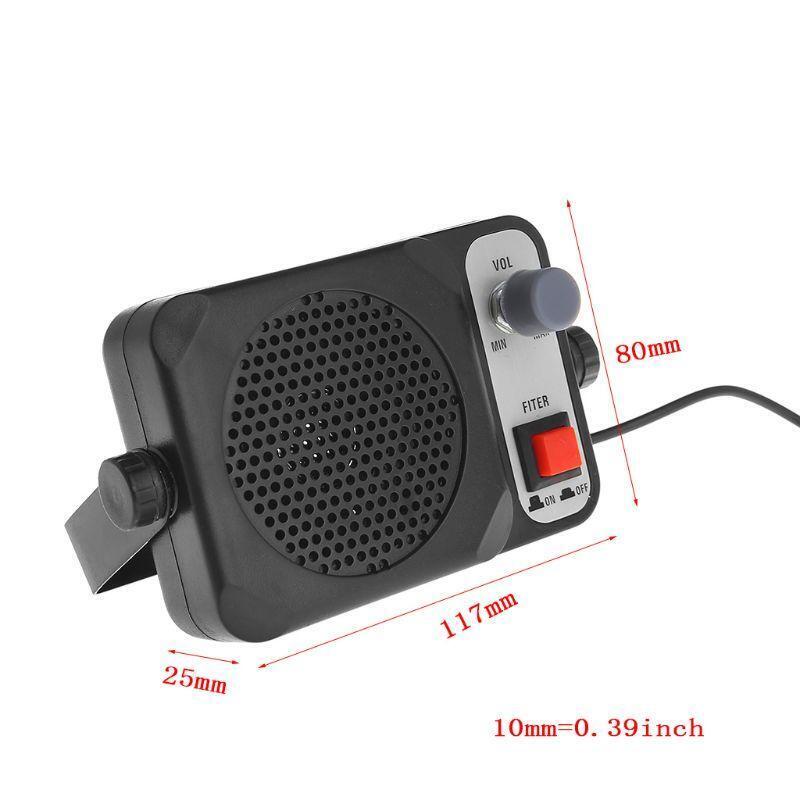 Heavy Duty TS-650 Mini External Speaker For YAESU ICOM KENWOOD CB Radio 3.5MM