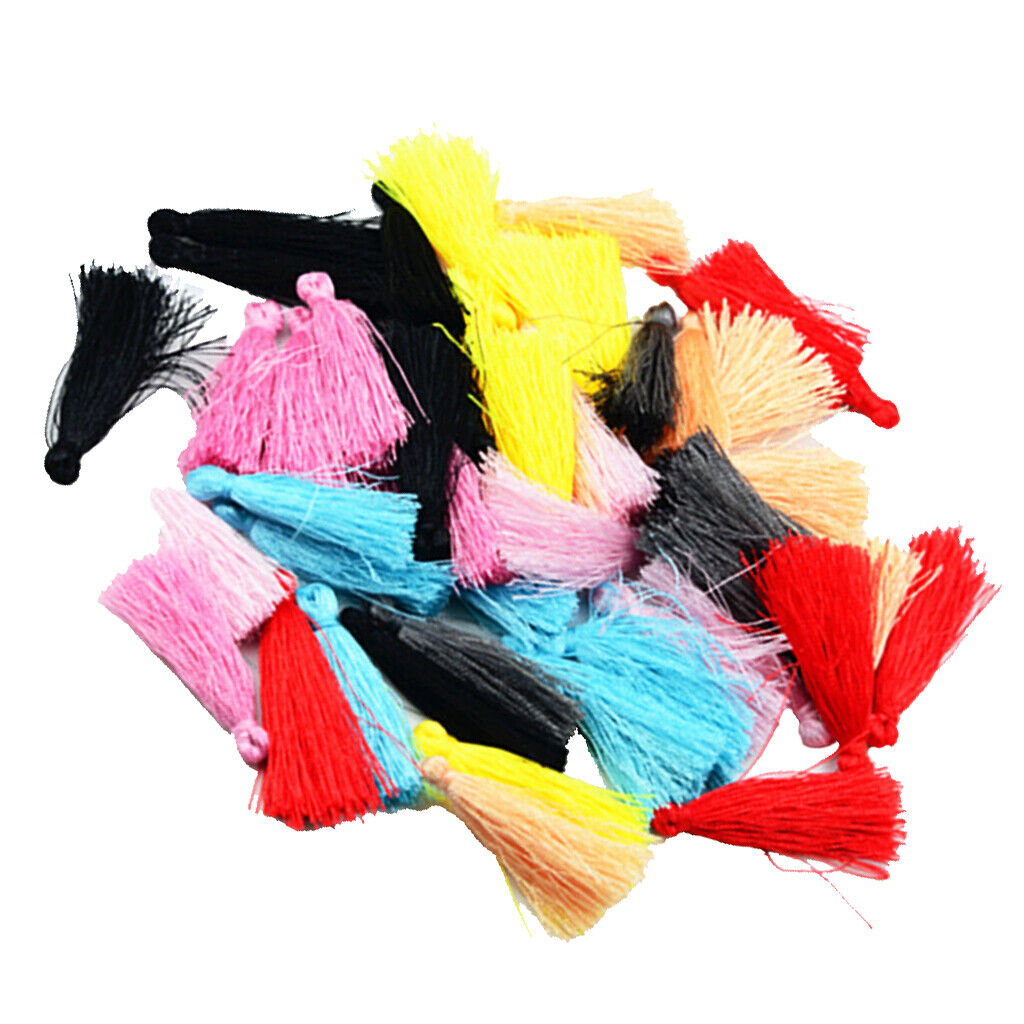 50 Pieces Mixed Chinese  Thread Tassels Charms Pendant