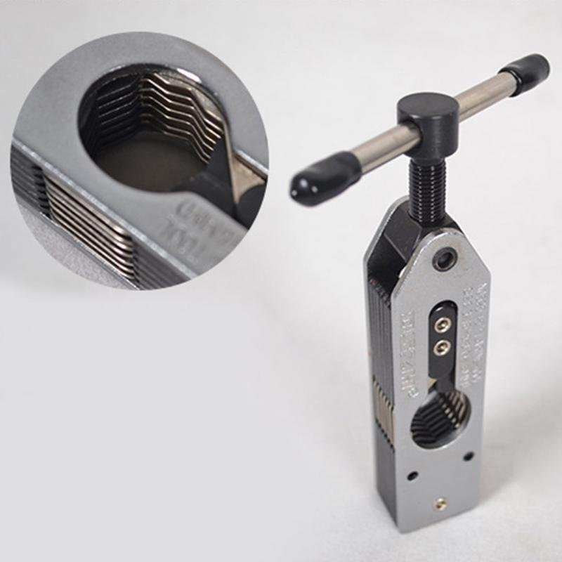 Manual Tube Expander Flaring Tool Kit with Holder Air Conditioner Pipe Reamer