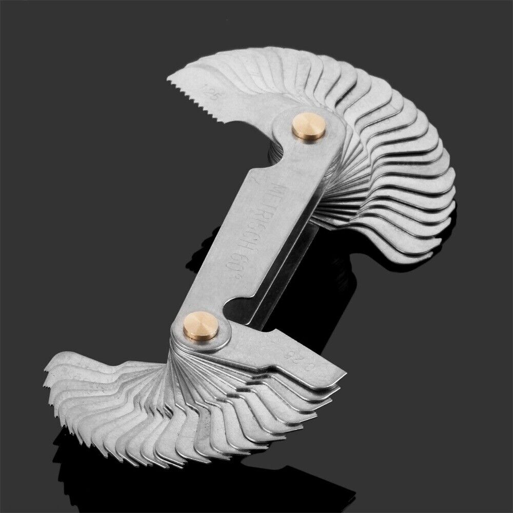 HOT 52 Blades Screw Pitch Gauge Metric 60° & Imperial 55° Thread Measuring Gage