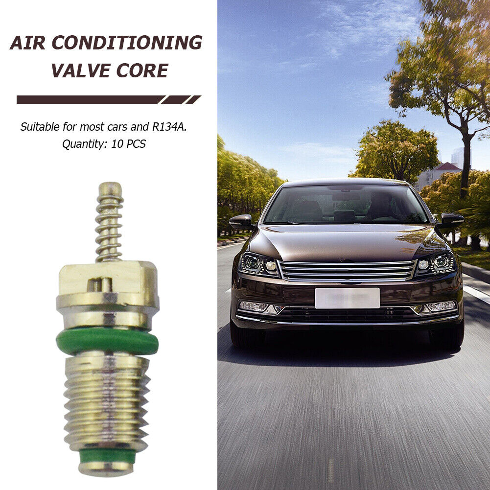 10pcs R134a Car A/C Valve Cores Auto Air Conditioning Valve Cores Green