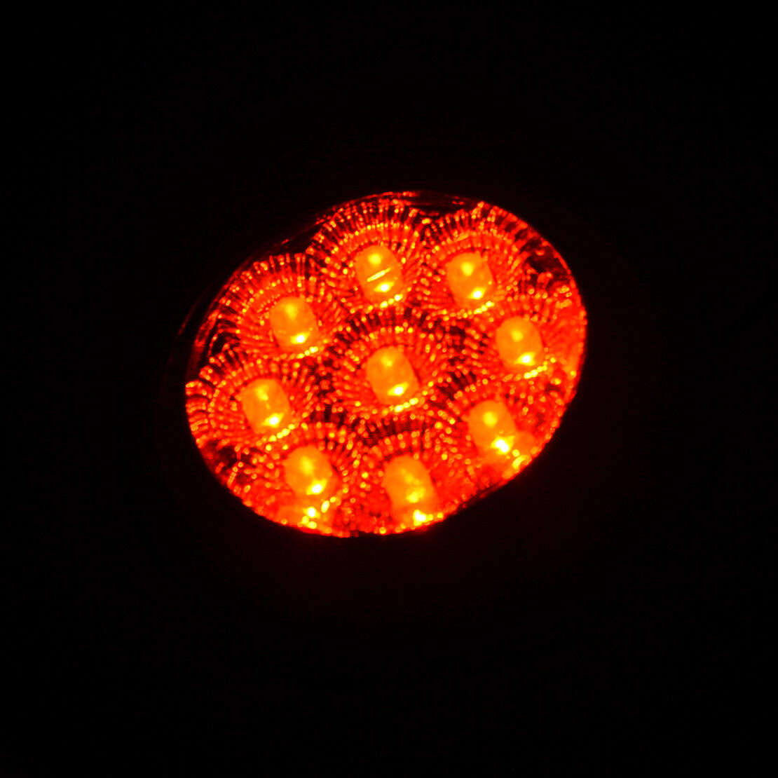 2pcs 2" Round LED Side Marker Light for Car Truck Trailer Van Caravan